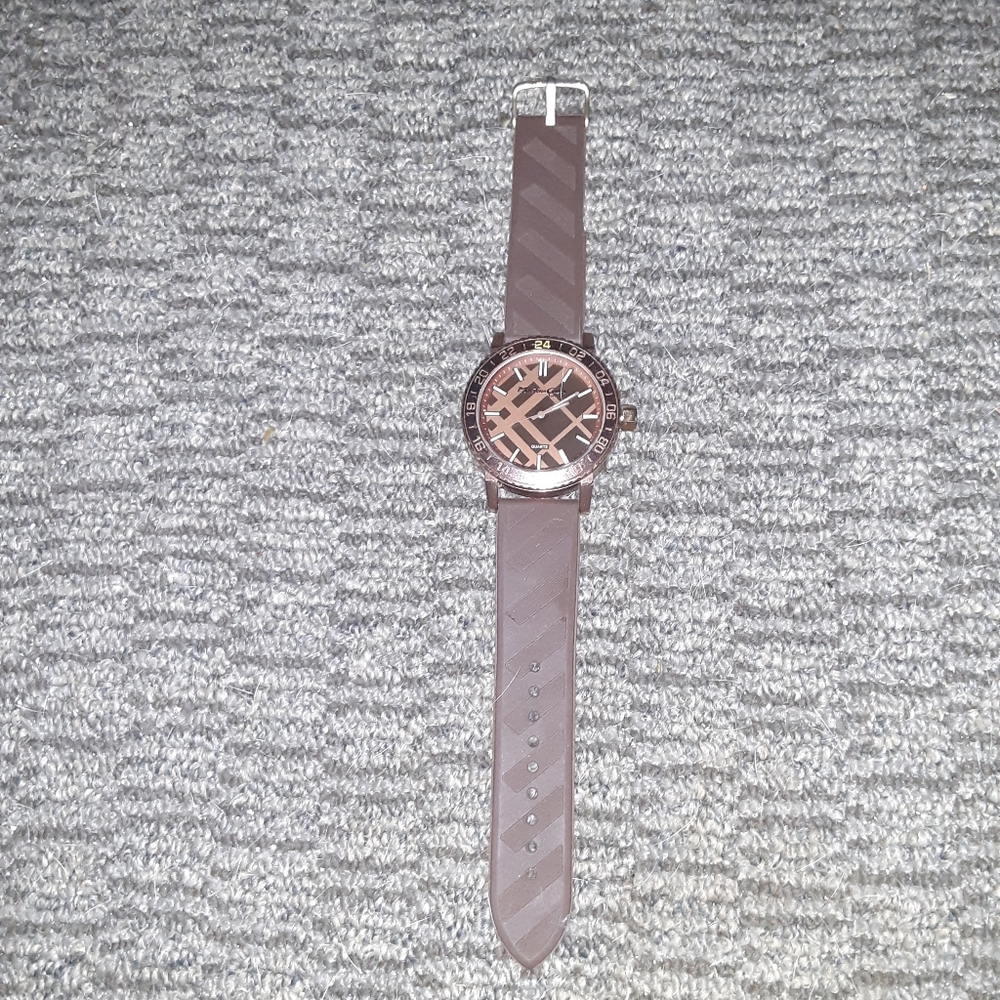Montres Carlo Watch W/Rubber Watch Band